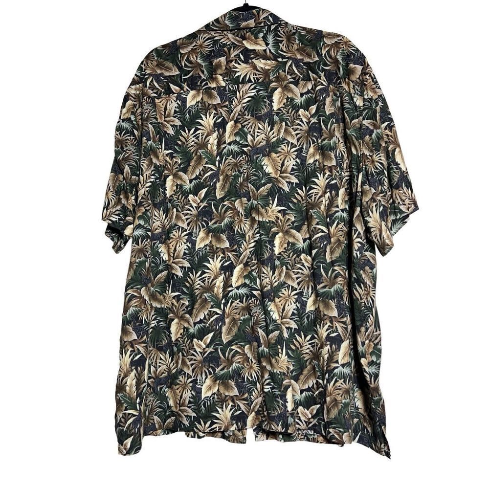 Croft & Barrow 2XL Short Sleeve Safari Print Hawaiian Print Button Up Shirt